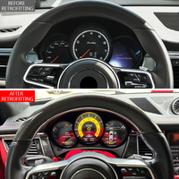 Kit complet d'écran numérique LCD pour tableau de bord de voiture avec capot pour Porsche 911 991.1 991.2 (2012-2019) – Pièces de mise à niveau pour affichage du tableau de bord