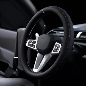 Funda para Volante Negra Universal Estilo Cuero para Uso en Automóviles - Product Image 3