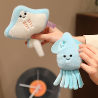 Magnet Kulkas Hewan Laut Lucu Super Lembut Bahan Plush Magnetik, Hadiah Mainan Boneka Isi Kapas PP, Ukuran Dapat Disesuaikan