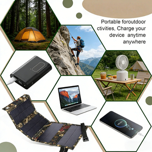 แผงโซลาร์เซลล์พับได้แบบพกพา ALECTER 60W โมโนคริสตัลไลน์ซิลิคอน ชาร์จ USB 5V ประสิทธิภาพ 20% สำหรับชาร์จกลางแจ้งขนาดเล็ก รับประกัน 12 เดือน - Product Image 5