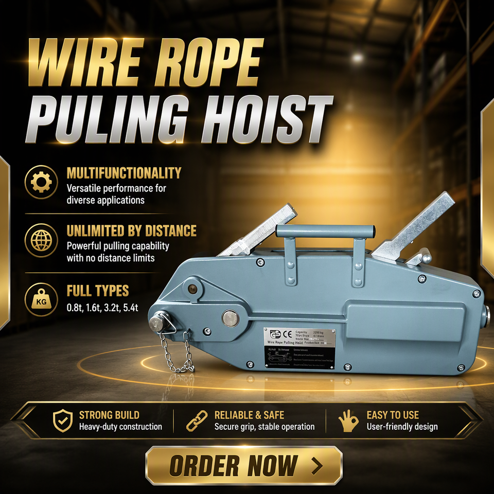 Wier Roop Wire Rope Puller Hoist Tirfor Aluminum Body Wire Rope Pulling Hoist ...