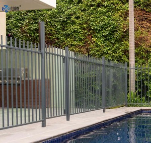 <span class=keywords><strong>Valla</strong></span> superior de lanza prensada de Hércules, <span class=keywords><strong>valla</strong></span> de seguridad de acero galvanizado para patio, casa, escuela, fábrica, jardín, modelado 3D incluido - Product Image 4