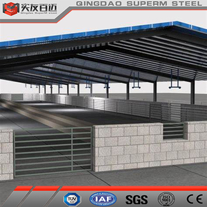 Conception moderne personnalisée Bâtiment de construction en acier léger préfabriqué Structure en acier Maison pour vaches Ferme pour bovins vaches laitières - Product Image 3