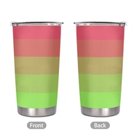 Mug de voiture personnalisé Aroflux en acier inoxydable 20 oz, thème arc-en-ciel gay, pour les longues heures de conduite, le randonnée en plein air, les rencontres sociales à la maison