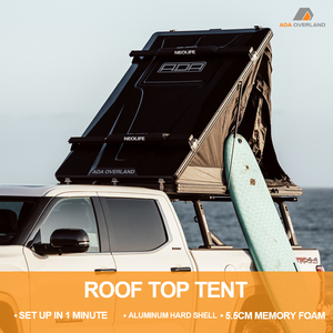 ADA OVERLAND Triangle Hard Rooftop Tent Aluminum & Waterproof Performance for Car Camping Trips - Product Image 3