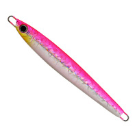 LUCKYSHOT Leurre Métallique Rapide à Effet UV Luminescent, Plaque de Fer Coulante avec Hameçons Robustes pour la Pêche en Mer, Sports et Loisirs