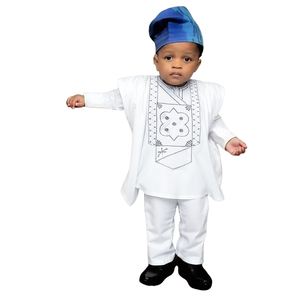 <span class=keywords><strong>Vêtements</strong></span> traditionnels africains H & D 2025 pour enfants, robe, chemise, pantalon, ensemble de 3 pièces pour enfant, <span class=keywords><strong>vêtements</strong></span> élégants - Product Image 1