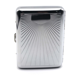 Caja de cigarrillos cuadrada con personalidad, caja de cigarrillos Vintage de Metal, doble cara para 16 Uds., soporte para caja de tabaco, resistente al agua - Product Image 4