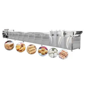 Small Protein Snacks Bar Maker Machine Sesame Nut Candy Peanut Crispy Nutrition Granola Bar Machine