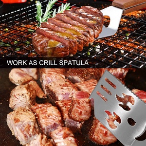 Accesorios para Barbacoa, Tenedor para Carne de Acero Inoxidable con Mango Largo, Pinzas para Parrilla, Utensilios para Barbacoa, Juego de Espátulas - Product Image 4