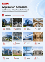 Torniquete para Edificio de Oficinas, Controlador de Puerta Abatible OEM/ODM de Fábrica, Sistema de Control de Acceso para Estacionamiento
