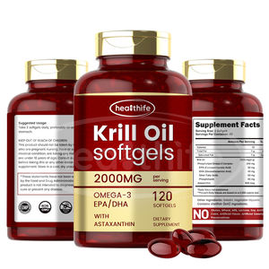 Özel etiket takviyeleri lal kırmızı kril yağı yumuşak kapsüller 2000mg omega 3 6 9 balık yağı antarktika Krill yağı Softgel - Product Image 1