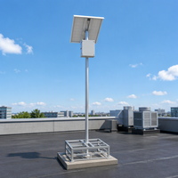 Supports de montage au sol pour caméras de sécurité solaires CCTV, supports de montage pour caméras résistantes aux intempéries