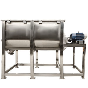 Mesin <span class=keywords><strong>Mixer</strong></span> pita <span class=keywords><strong>Horizontal</strong></span> baja tahan karat 500 1000L dengan Motor untuk pemrosesan Kimia - Product Image 2