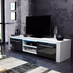 Support de base de console de télévision de luxe robuste Conceptions d'unités murales en bois massif avec support de télévision élégant pour salle à manger <span class=keywords><strong>TV</strong></span> - Product Image 1