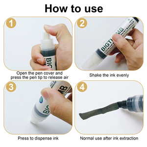 白い永久スニーカーマーカー（テニスシューズ用）-滑らかな靴底とミッドソール用の携帯型靴クリーナー（水で濡らした状態） - Product Image 2