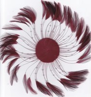 Brun poulet Hackle plume plaque pour chapellerie chapeau Costume mariage mariée décor mode cheveux Fascinator accessoire artisanat bricolage