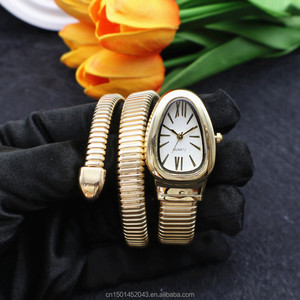 Nuevo Reloj de Pulsera Minimalista, Elegante y Exclusivo para Mujer, un Reloj de Cuarzo de Lujo con Forma de Serpiente para Damas - Product Image 1