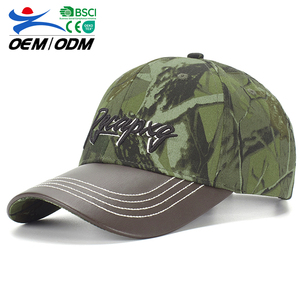 Gorra de Béisbol Deportiva de Algodón con Visera de Cuero Ajustable, Bordado y Hebilla Metálica, Nueva Moda al por Mayor - Product Image 1