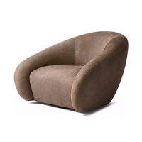 Neu eingetroffen: Luxuriöses Ledersofa-Set mit Wasserfall-Sitz, Einzelsessel und weichen Komfortkissen für Wohnzimmermöbel in Apartments