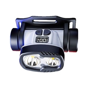 Headlamp <b>Led</b> Dual <b>Light</b> Source <b>Rechargeable</b> 2000 Mah Motion Sensor Adjustable Outdoor <b>Work</b> Lighting - Product Image 2