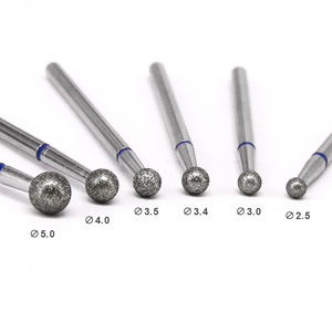 指甲油钻石旋转毛刺5.0/4.0/3.5/3.4/3.0/2.5圆形钻石指甲修指甲修脚套装抛光机 - Product Image 3