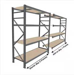 Étagères Industrielles en Promotion Usine pour <span class=keywords><strong>Logistique</strong></span> et <span class=keywords><strong>Stockage</strong></span> Domestique, Réglables, Installation Facile, Revêtement Époxy Anti-Rouille - Product Image 5