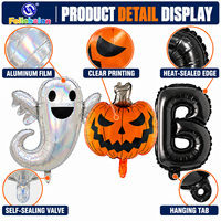 Lot de ballons en aluminium « BOO » pour Halloween, ballons fantômes et citrouilles pour décorations de fête et de maison hantée, personnalisation OEM/ODM