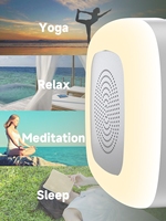 Lampe LED portable pour la maison, avec contrôle par interrupteur, veilleuse carrée à bruit blanc pour bébé, DC 5V, pour haut-parleur USB, mini, moderne, pour chambre à coucher, en ABS, colorée