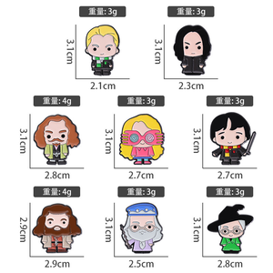 卸売漫画魔法学校猫魔法ポーションハリーポッターエナメルラペルピンコスプレギフト映画メタルバッジ - Product Image 3