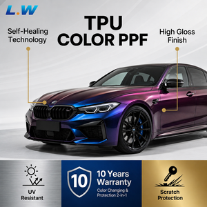 Vinilo para Envoltura de Autos BMW Isle of Man Green TPU, Película de Cambio de Color, Autoadhesiva, Resistente a Arañazos, Rollo de Adhesivos Decorativos para Vehículos - Product Image 2