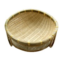 Panier pour chat multifonctionnel de style américain en bambou naturel robuste de qualité supérieure de petite taille de 12 pouces, capacité de charge de 5 kg