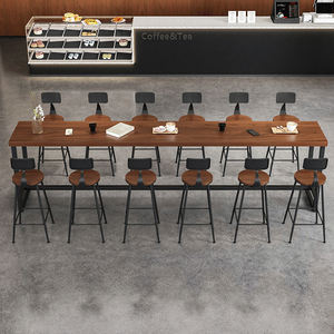 Tabourets de bar Ustovian confortables pour la maison, le bar, le salon, tabourets de bar modernes en bois et tables pour café - Product Image 4