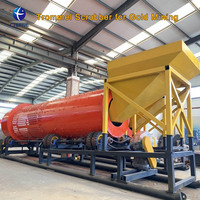 Équipement de lavage rotatif pour l'extraction d'or alluvial : Trommel Scrubber 200T/H