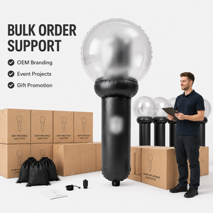 Lampe torche gonflable géante militaire personnalisée de 1,5 mètre, idéale pour les événements, concerts et magasins K-pop - Product Image 5