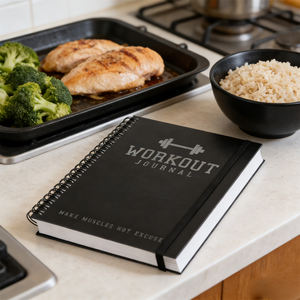 Planificador de Entrenamiento A5 con Espiral, Diario de Fitness para Registrar Objetivos de Gimnasio y Progreso Nutricional, Rastreador de Salud - Product Image 3