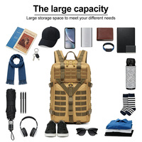 Sac à dos tactique de style militaire en stock, personnalisable avec logo, pour la chasse et les voyages, grande capacité, plusieurs styles