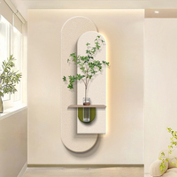 Haut de gamme salon couloir fond mur grès décor à la maison peintures hydroponique plantes d'intérieur LED peinture