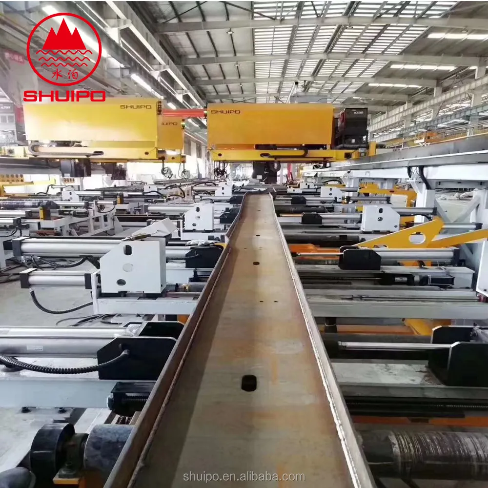 Yarı römorklu uzun kiriş/yapısal karbon çelik profil H demir kiriş batık ARC kaynak makinesi