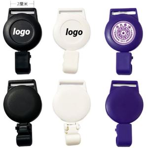 Promotion Customizable Stretchable Plastic Clip with 2cm Hole for Keychains Logo Embedding - Product Image 1