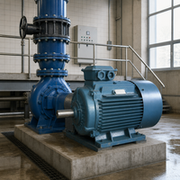 Moteur triphasé AC WPDJ YE3-180L-6P 15KW 980 tr/min à couple élevé pour station de pompage d'eau, certifié CE