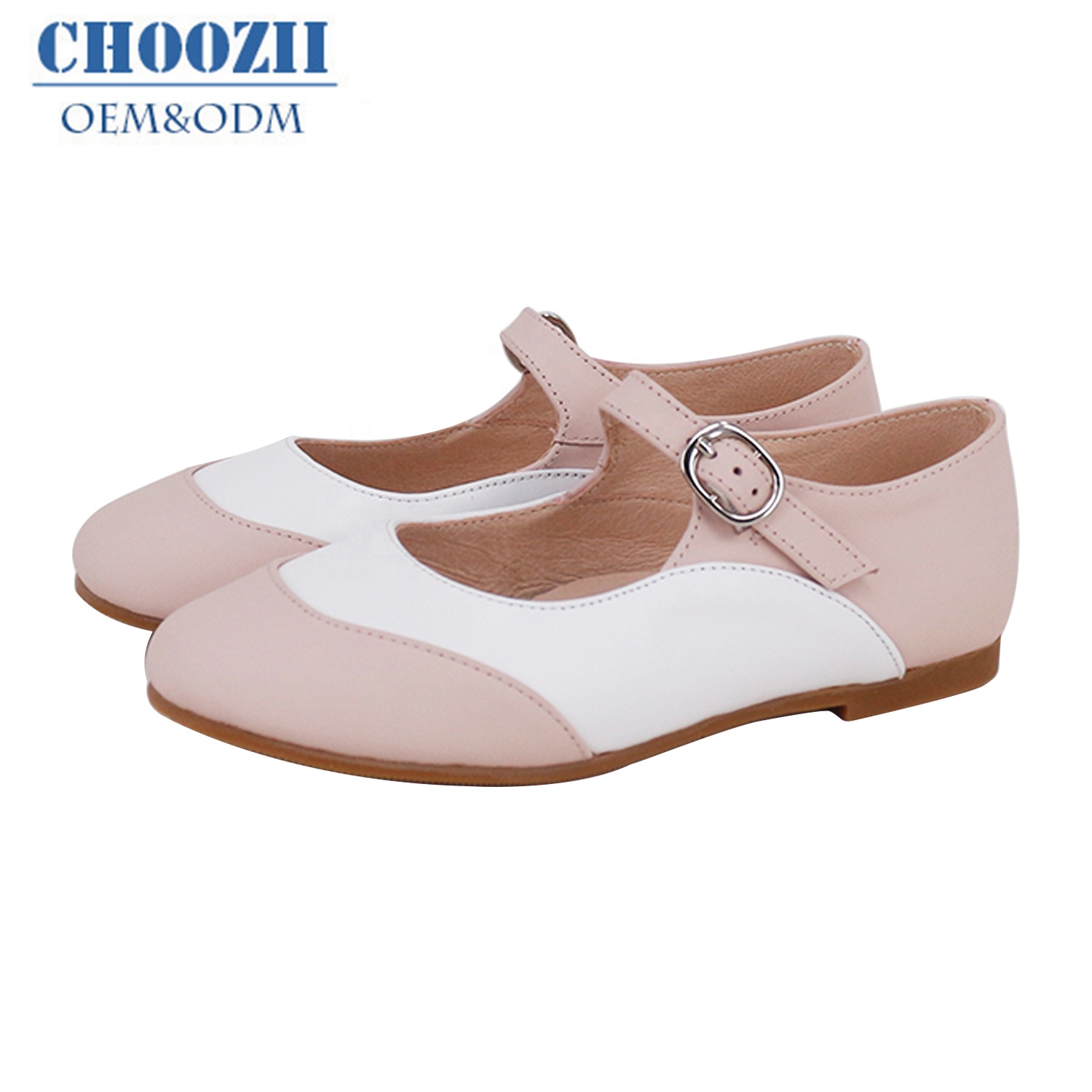 Модные Стильные красивые туфли Choozii из натуральной кожи на плоской подошве для вечеринки, Туфли Мэри Джейн для девочек и детей