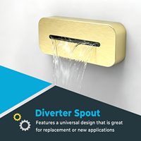 Système de douche de salle de bain en laiton à double tête avec affichage LED, robinets, douchettes 10 et 6 pouces, 4 fonctions, installables séparément (Or brossé)