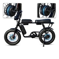 Vélo électrique de banlieue 48V avec double batterie au lithium 15Ah et moteur haute puissance Hengtach - Pneus larges de 20 pouces, longue autonomie, 7 vitesses