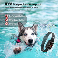 Neu gestaltete Smart 3C elektronische Bildschirm Tone Vibration Dog Anti Bark Collar IP68 wasserdicht wiederauf ladbar