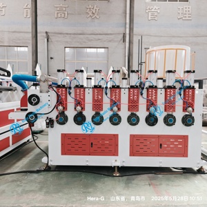 PVC WPC crosta pannello schiumogeno macchina per fare fogli motore SIEMENS doppia vite estrusione <span class=keywords><strong>linea</strong></span> di produzione automatica - Product Image 5