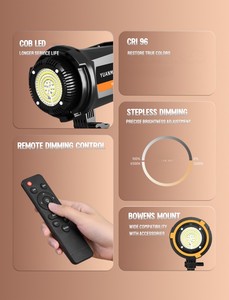 Lampe <span class=keywords><strong>vidéo</strong></span> LED 100W version essentielle YM-600-SS avec monture Bowens pour studio photo, 3200K-6500K, télécommande sans fil - Product Image 5
