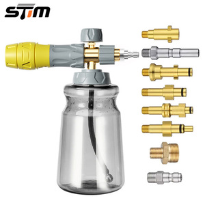 High Pressure Foam Sprayer 1000Ml Adjustable Spray Fan Shape <b>Car</b> Wash Gun Stainless Steel Nozzle - Product Image 3
