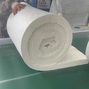 Coperta in Fibra Ceramica Agugliata - Materiale Isolante Refrattario Leggero per Tubi di Caldaie e Attrezzature per Trattamenti Termici - Product Image 1