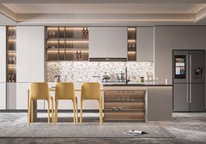 Gli armadi in legno bianco personalizzati in stile moderno <span class=keywords><strong>con</strong></span> maniglie nere offrono un interno spazioso - Product Image 3